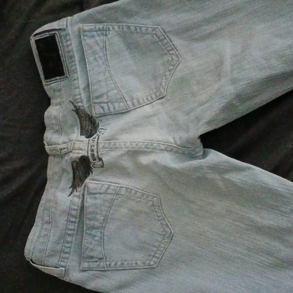 Robin's jeans sz31 lightwash low waist straight leg